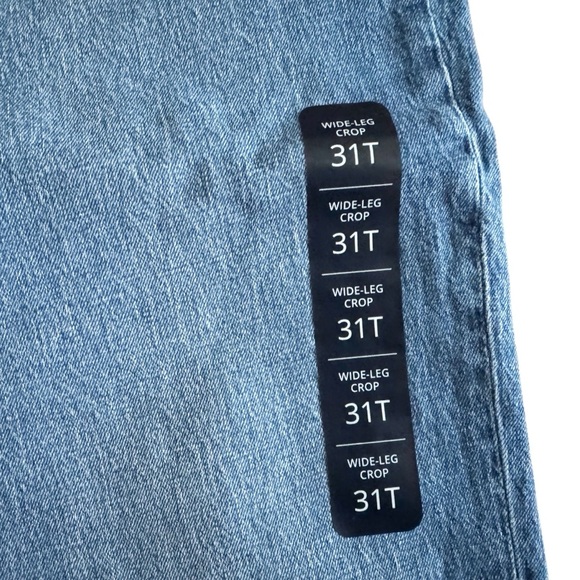 J. Crew women’s Tall wide leg crop jean w/ welt pockets 31T size 31 NWT #705 - Picture 3 of 12